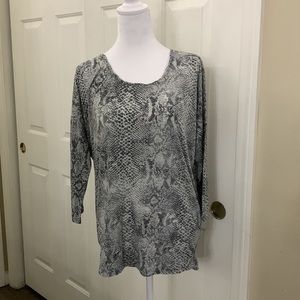 Repeat the shirt snake print top